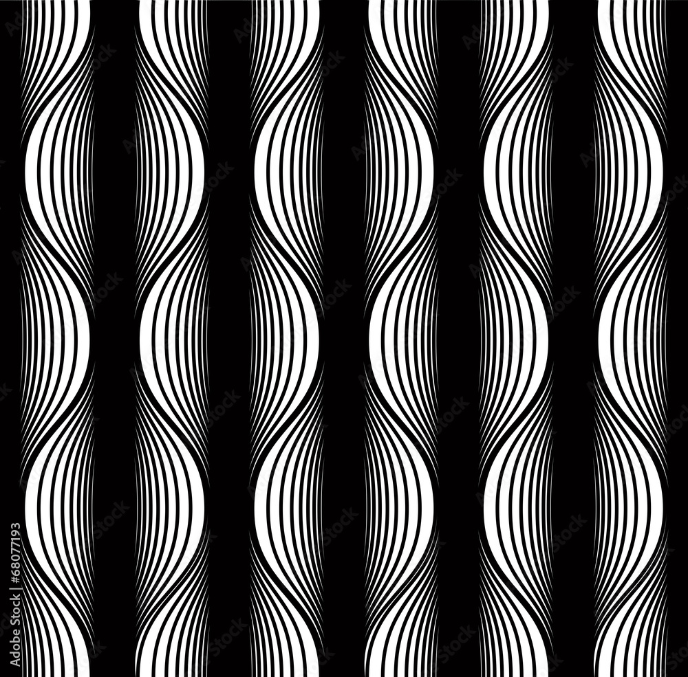 Black and white lines seamless pattern. Black and white lines seamless pattern.