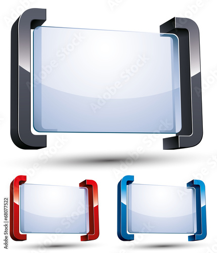 3d message banner.