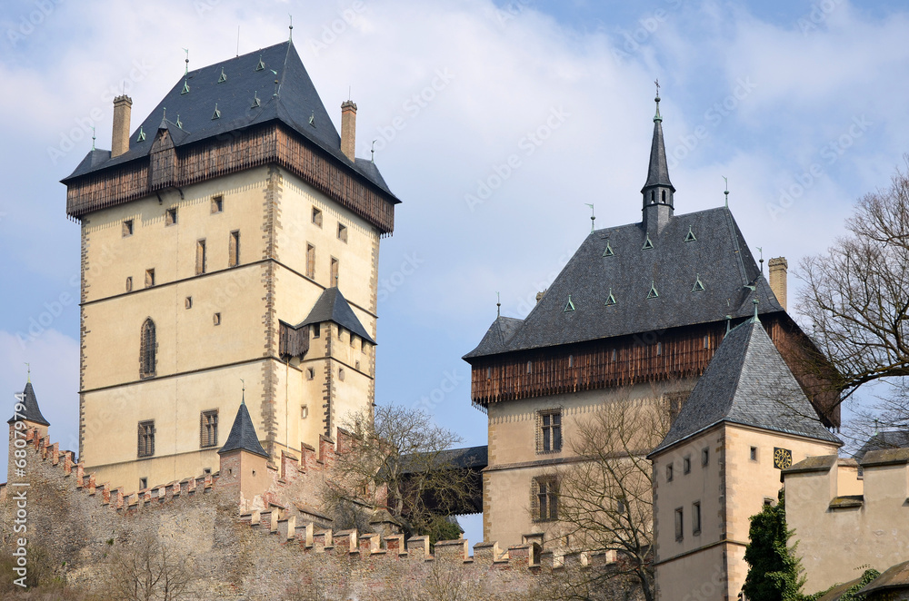 View of the castle Karlstejn
