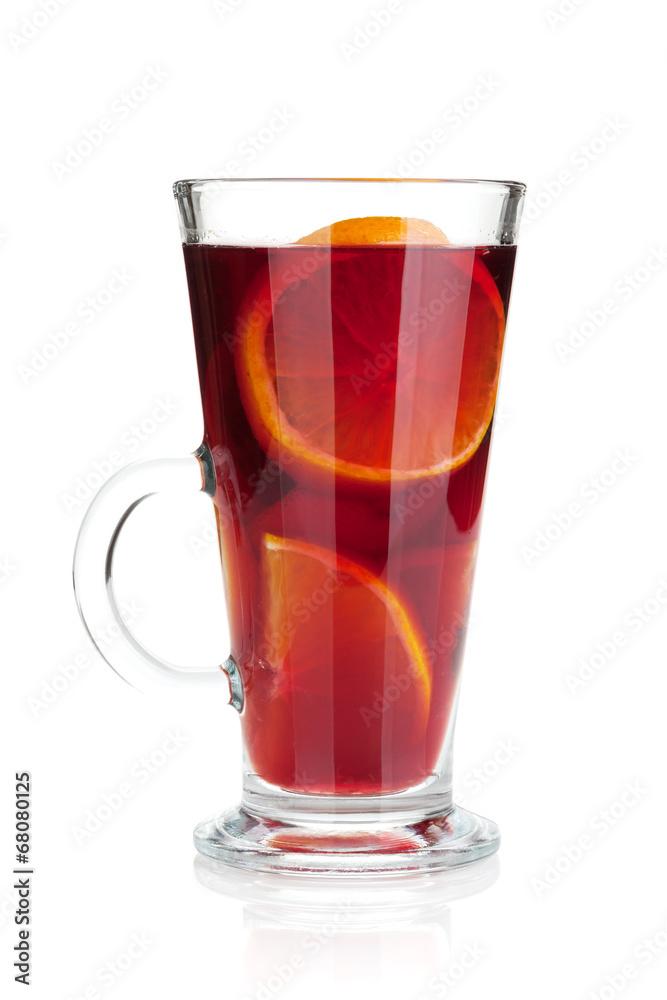 Christmas mulled wine with orange and spices Christmas mulled wine with orange and spices