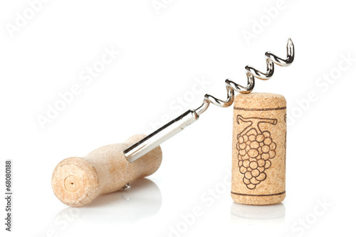 Cork and corkscrew