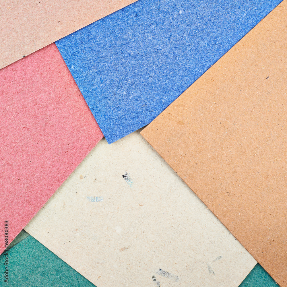 Fototapeta premium Composition of multiple cardboard paper sheets