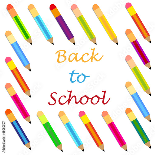 back to school pencils background