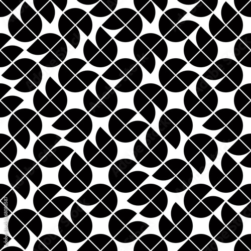 Seamless geometric tiles pattern in vintage style, vector abstra
