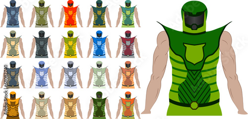 Fantasy super hero soldier pack