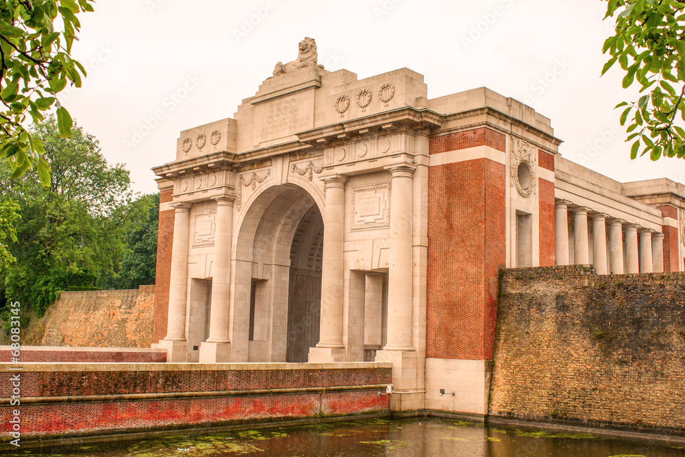 Ypres Menin gate memorial building world war one.