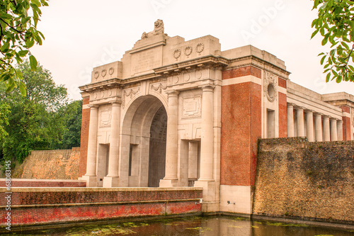Ypres Menin gate memorial building world war one. photo