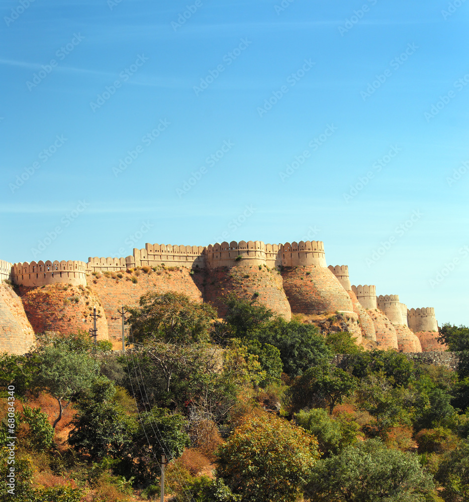 wall of kumbhalgarh fort
