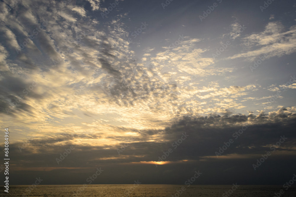 Fototapeta premium Sunset on the Andaman Sea, Cape Promthep