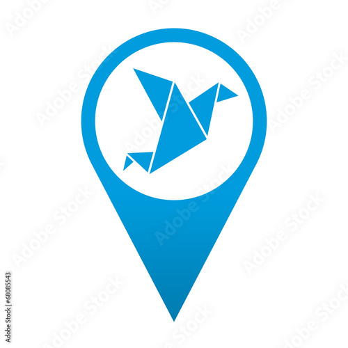 Free Download Icono localizacion simbolo origami - GFXLoad