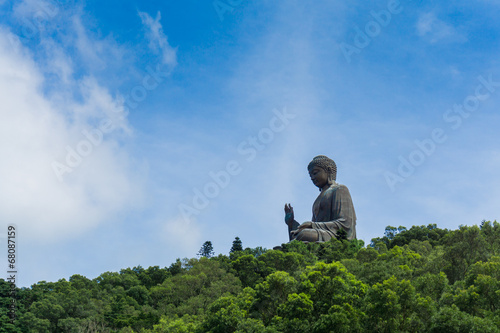 Giant bronze buddha statue,Lantau Island, Hong Kong