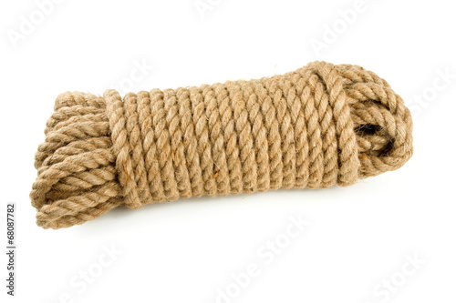 Bild auf Leinwand rope isolated on white