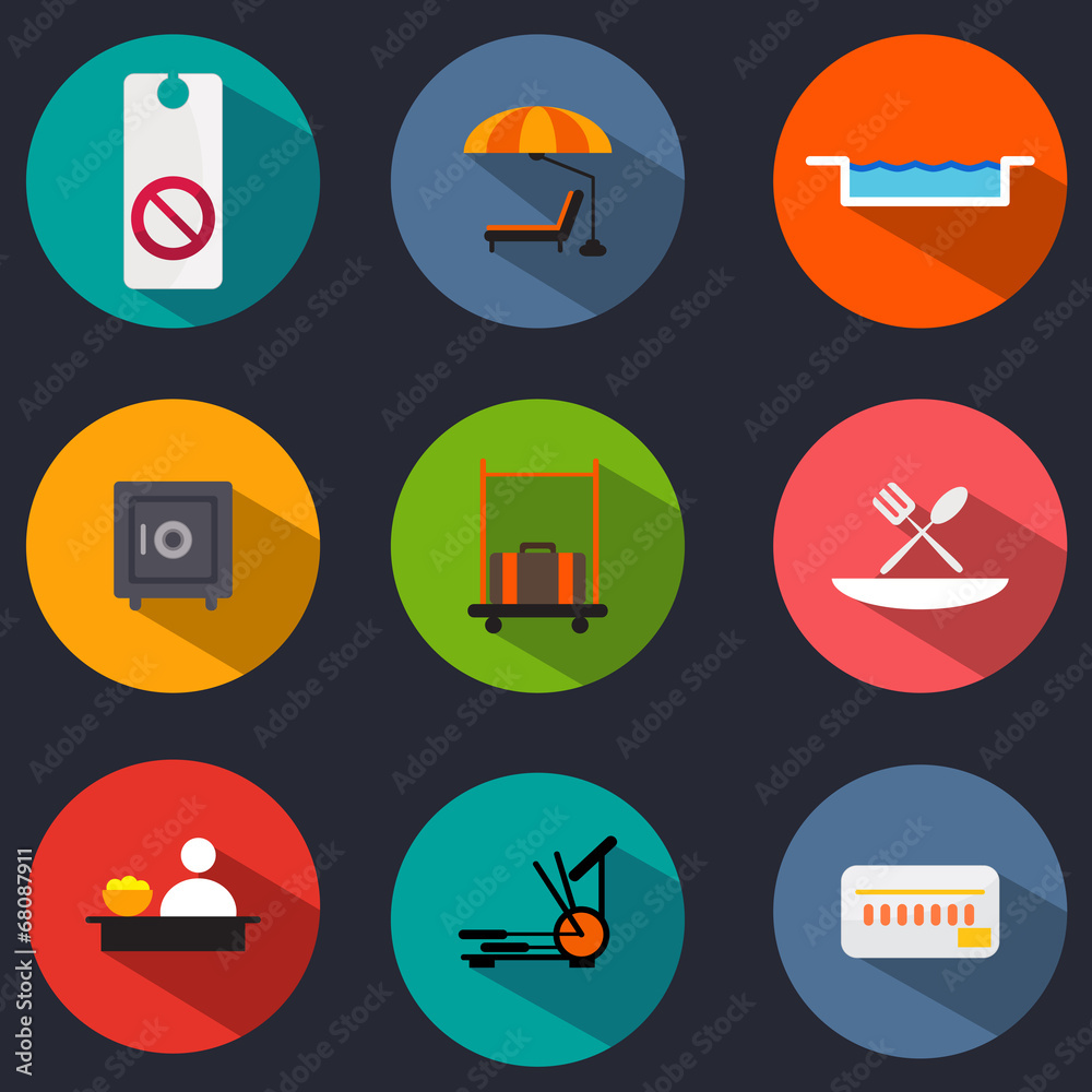 Hotel Flat Icons Hotel Flat Icons