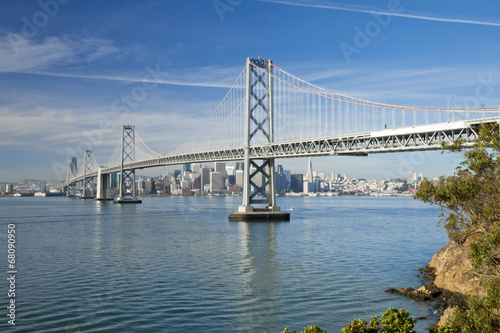 San Francisco and Bay bridge © kropic