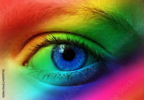 Fototapeta eye and colors