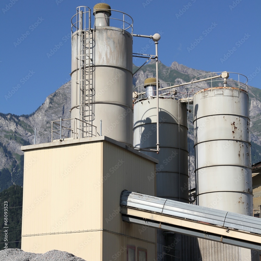 Cement factory in Switzerland