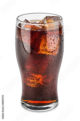 Canvas Print glass of cola