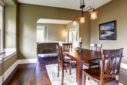 House interior. Dining area