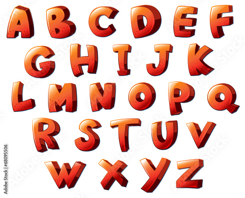 Letters of the alphabet