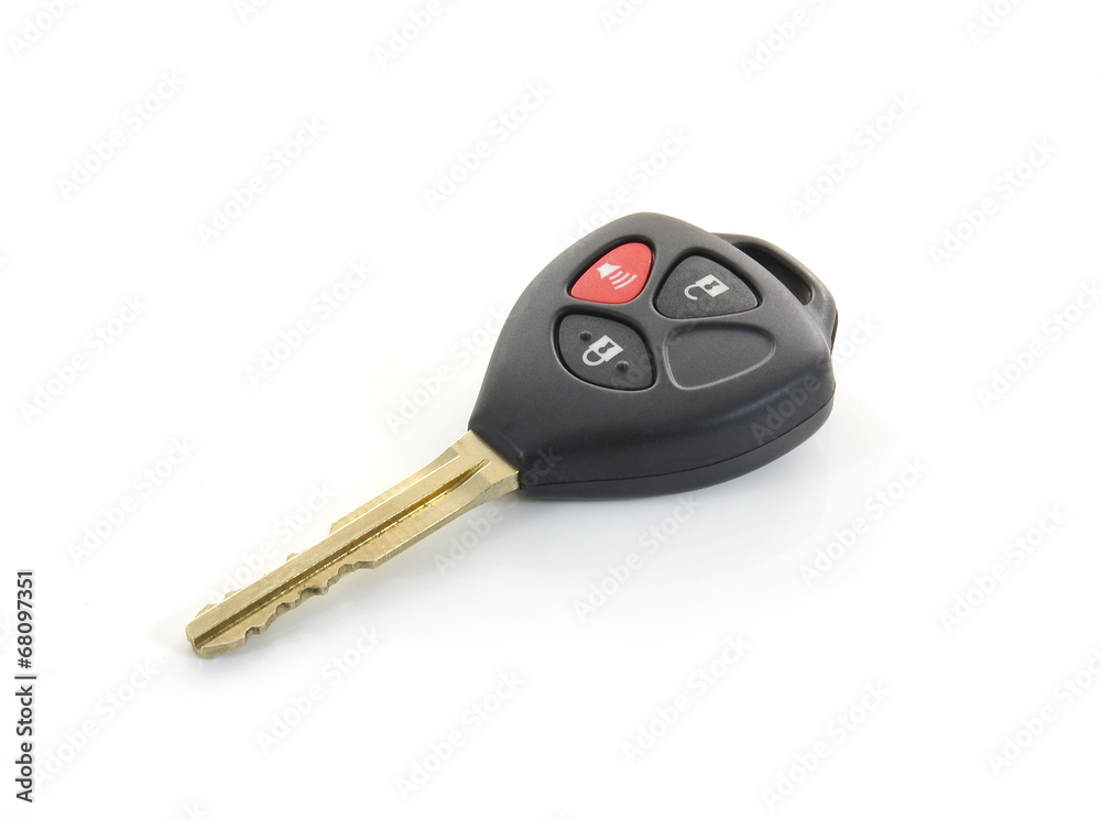 remote car key isolated on white background