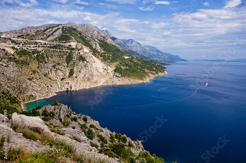 The Makarska Riviera is a part of the Croatian coast photo