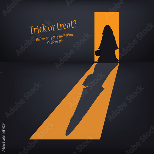 Halloween card vector illustration