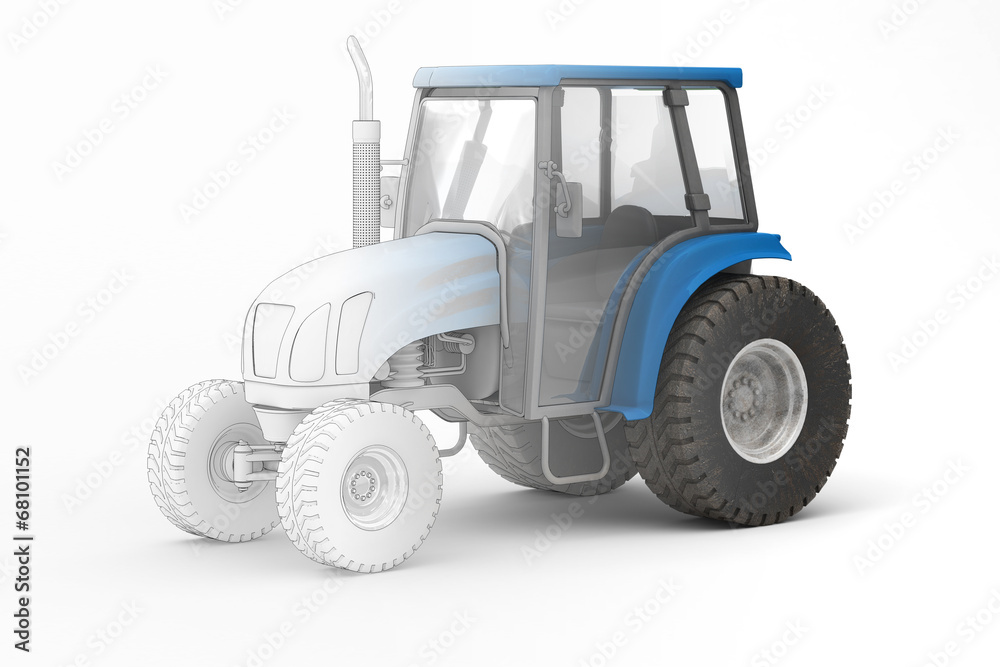 Obraz premium Tractor V - mix