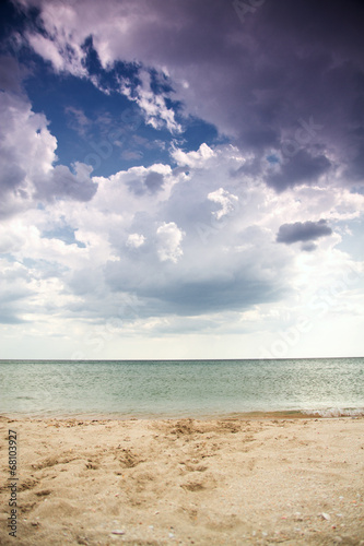 Sea sand and clouds © Aliaksei
