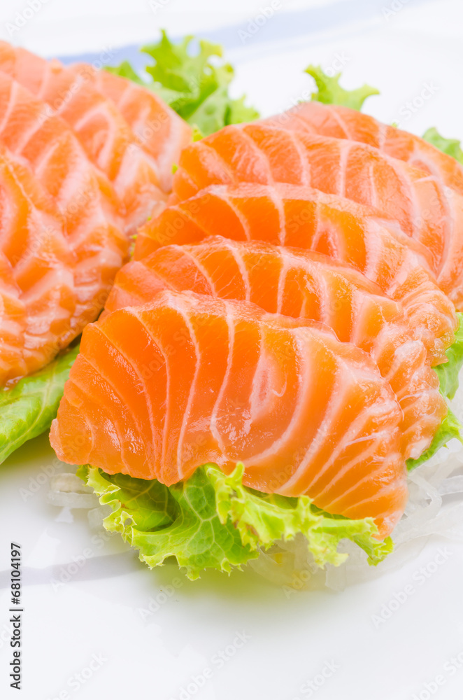 Salmon sashimi