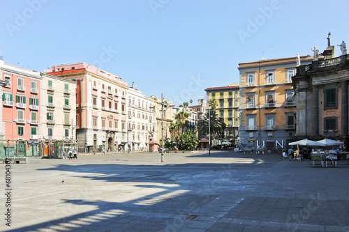 square Piazza Dante Alighieri in Naples, Italy