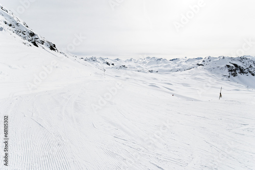 ski runs in Paradiski area, France