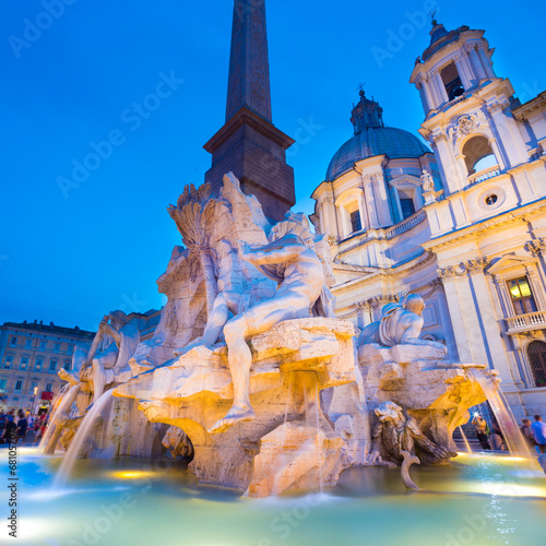 Navona square in Rome, Italy.