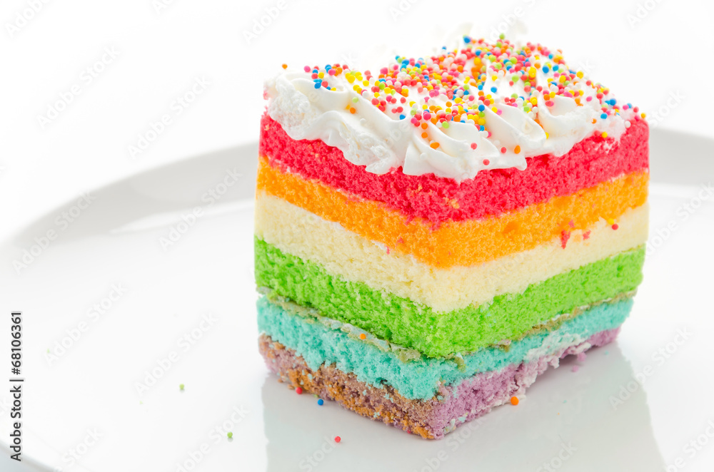 Rainbow cake Rainbow cake