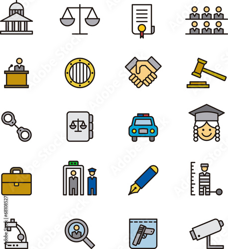 Law & Justice icons