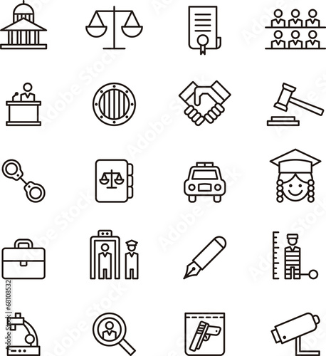 Law & Justice icons