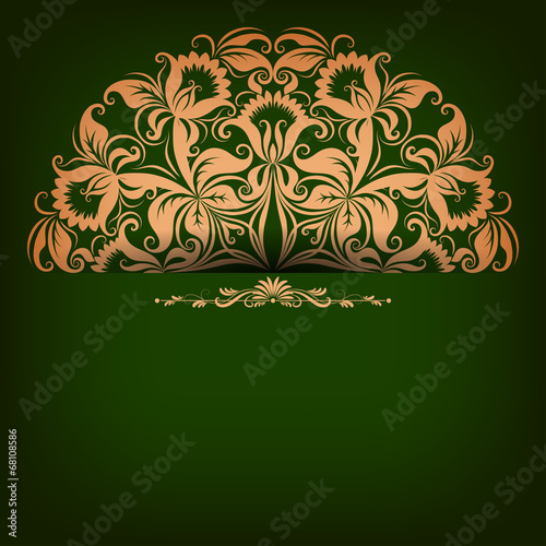 Elegant background with filigree ornament