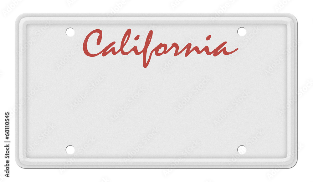 Fototapeta premium California License Plate