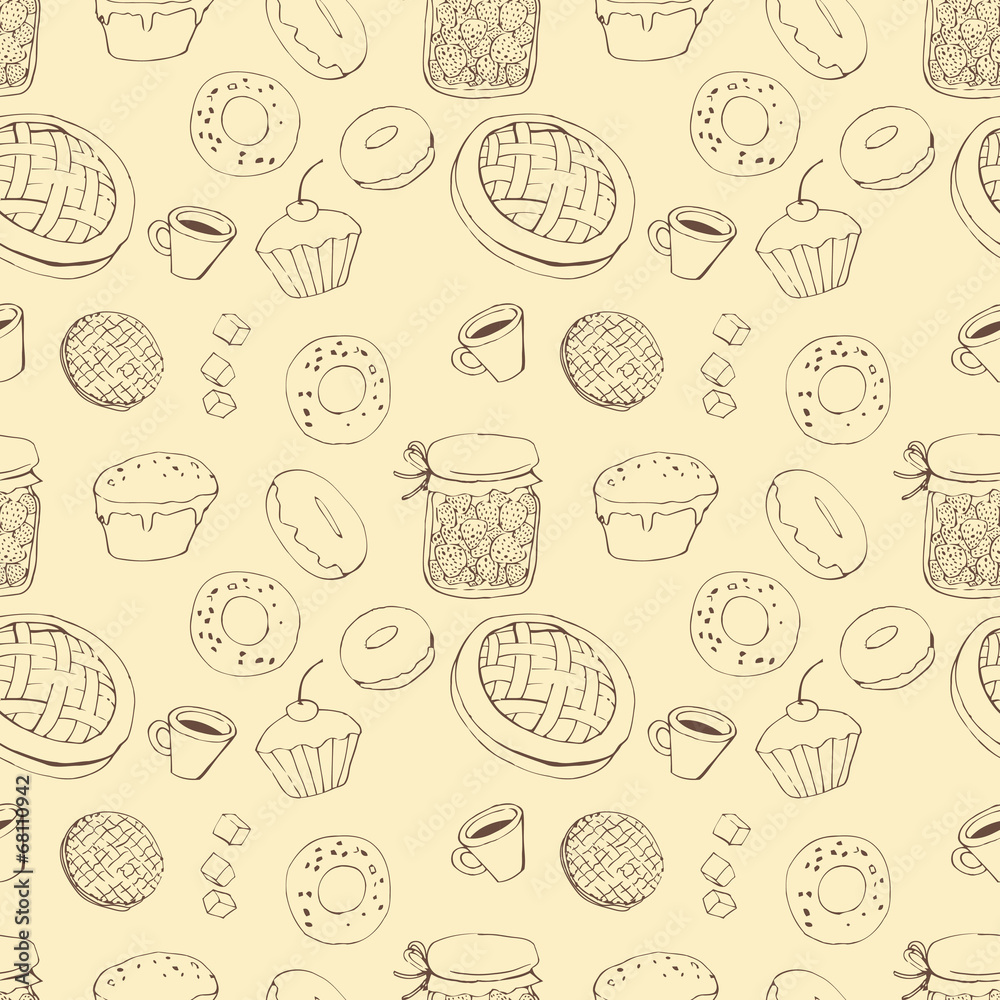 seamless pattern with sweets seamless pattern with sweets