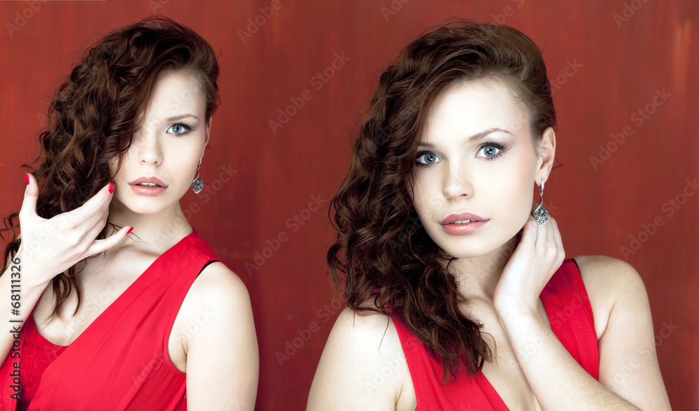 Naklejka premium Portrait of beautiful woman