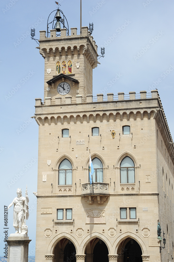 The public palace on Borgo Maggiore
