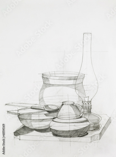 still life with objects