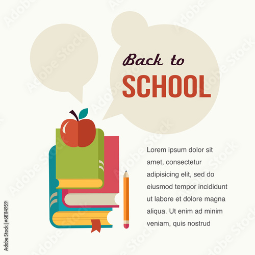 Back to school, read the books, concept backgound