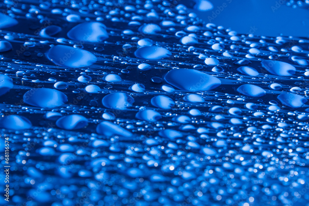 blue water background with drops blue water background with drops