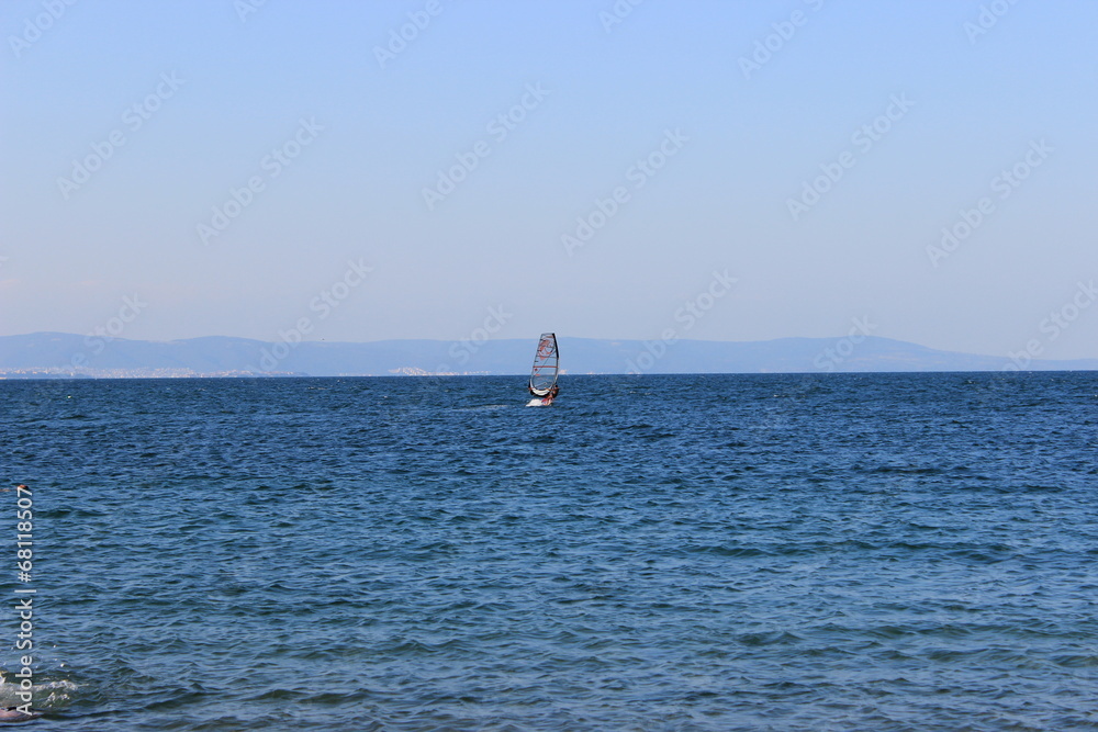 Sailboat in the sea Sailboat in the sea