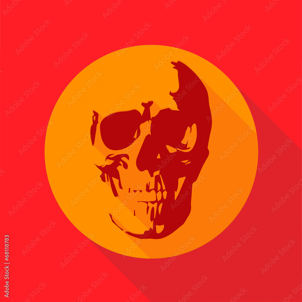 skull icon illustration