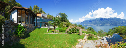 Panoramic view of villa