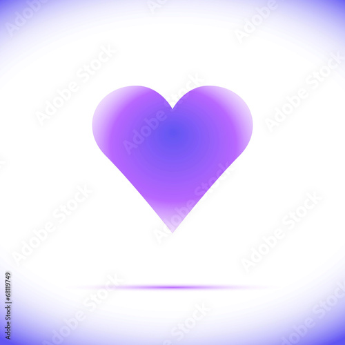 Heart Icon Vector with Four
