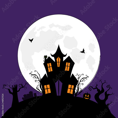 Halloween spooky house