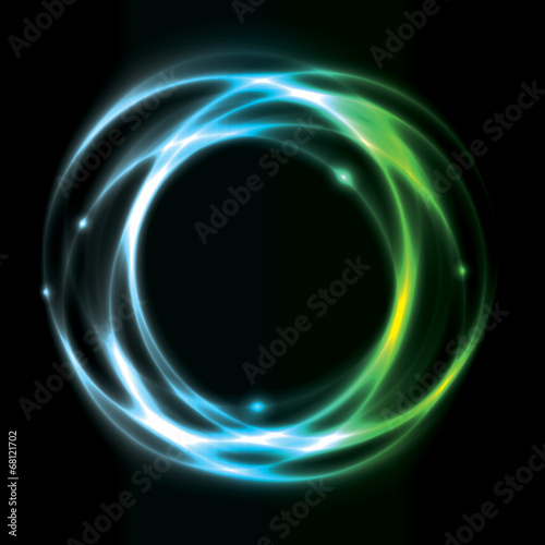 Glowing Circle Background Design