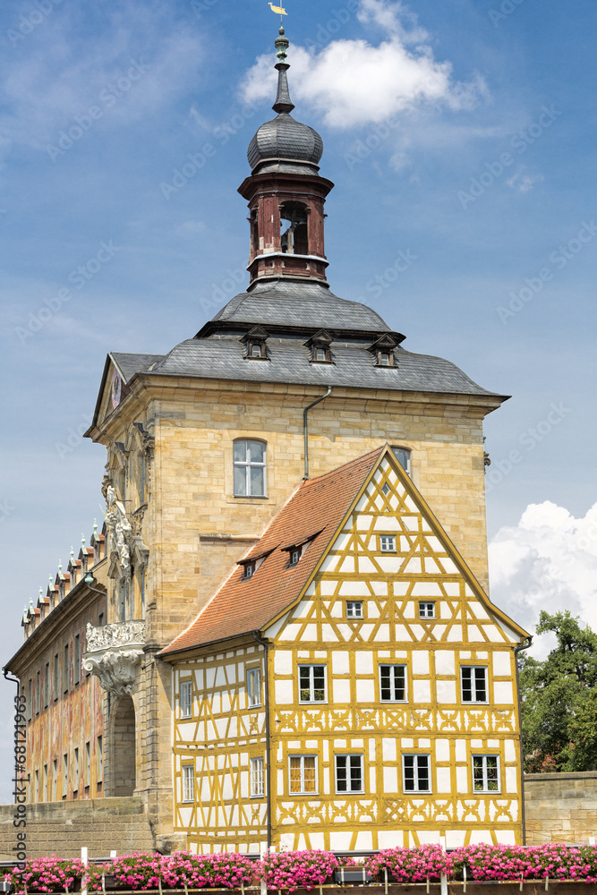 Altes Rathaus mit Rottmeisterhäuschen in Bamberg